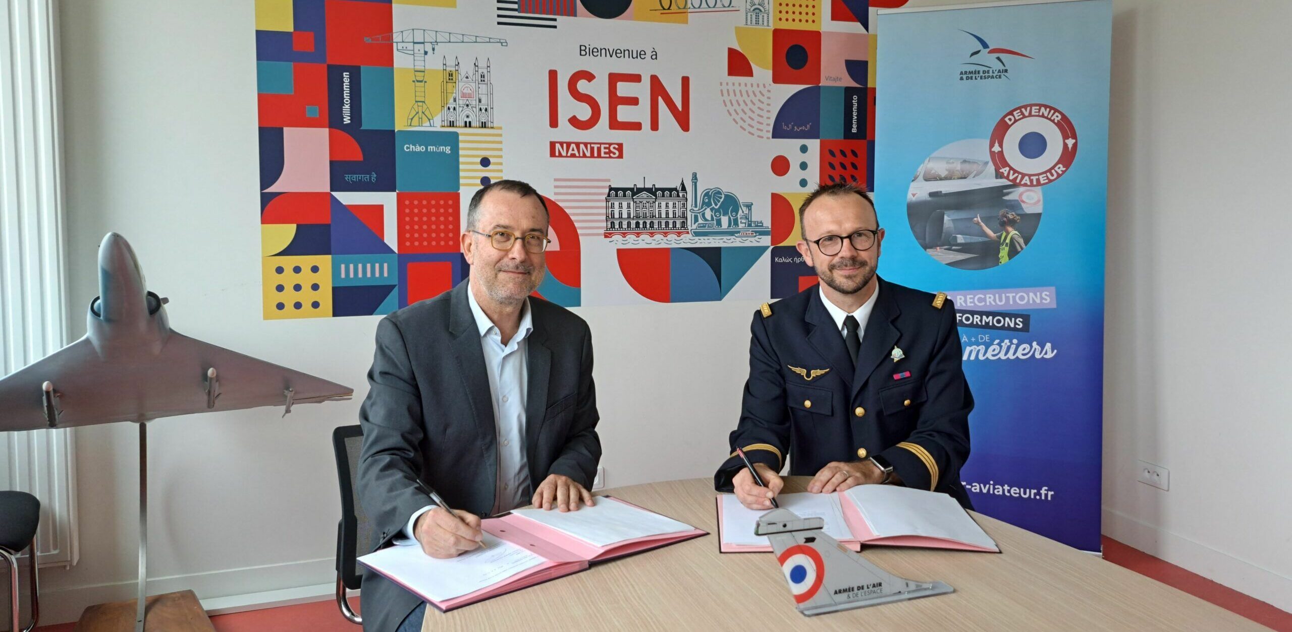 L'ISEN Ouest signe un partenariat avec l'Armée de l'Air et de l'Espace